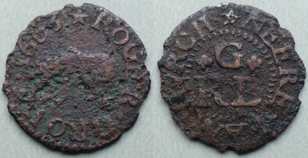 Fenchurch Street, Roger Grove 1663 farthing Fenchurch Street, Roger Grove 1663 farthing